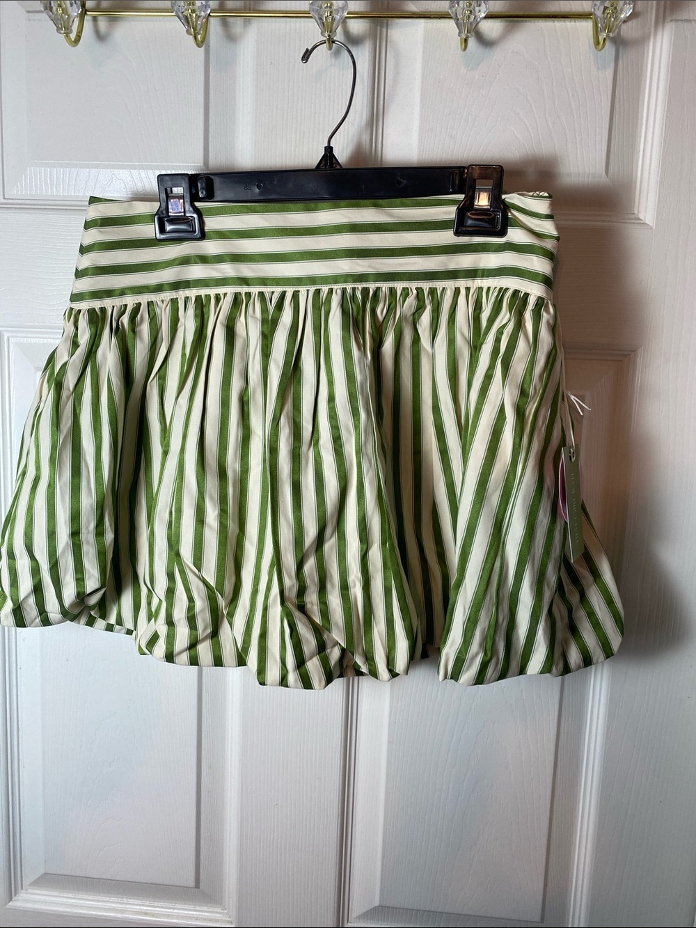 That Girl Kate Striped Bubble Hem Skirt Skort Size L